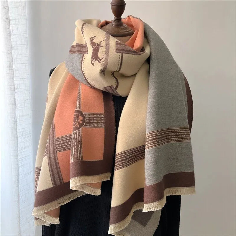 Scarf - Geraldine Luxe - Cashmere - Warm and Soft - Perfect for Winter