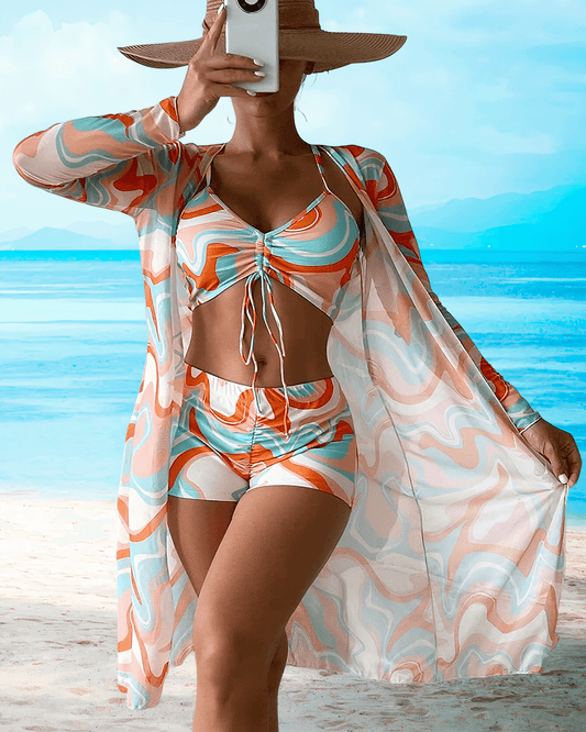 Kimono Set - Trendy Beachwear - Airy - Perfect for Sunny Days