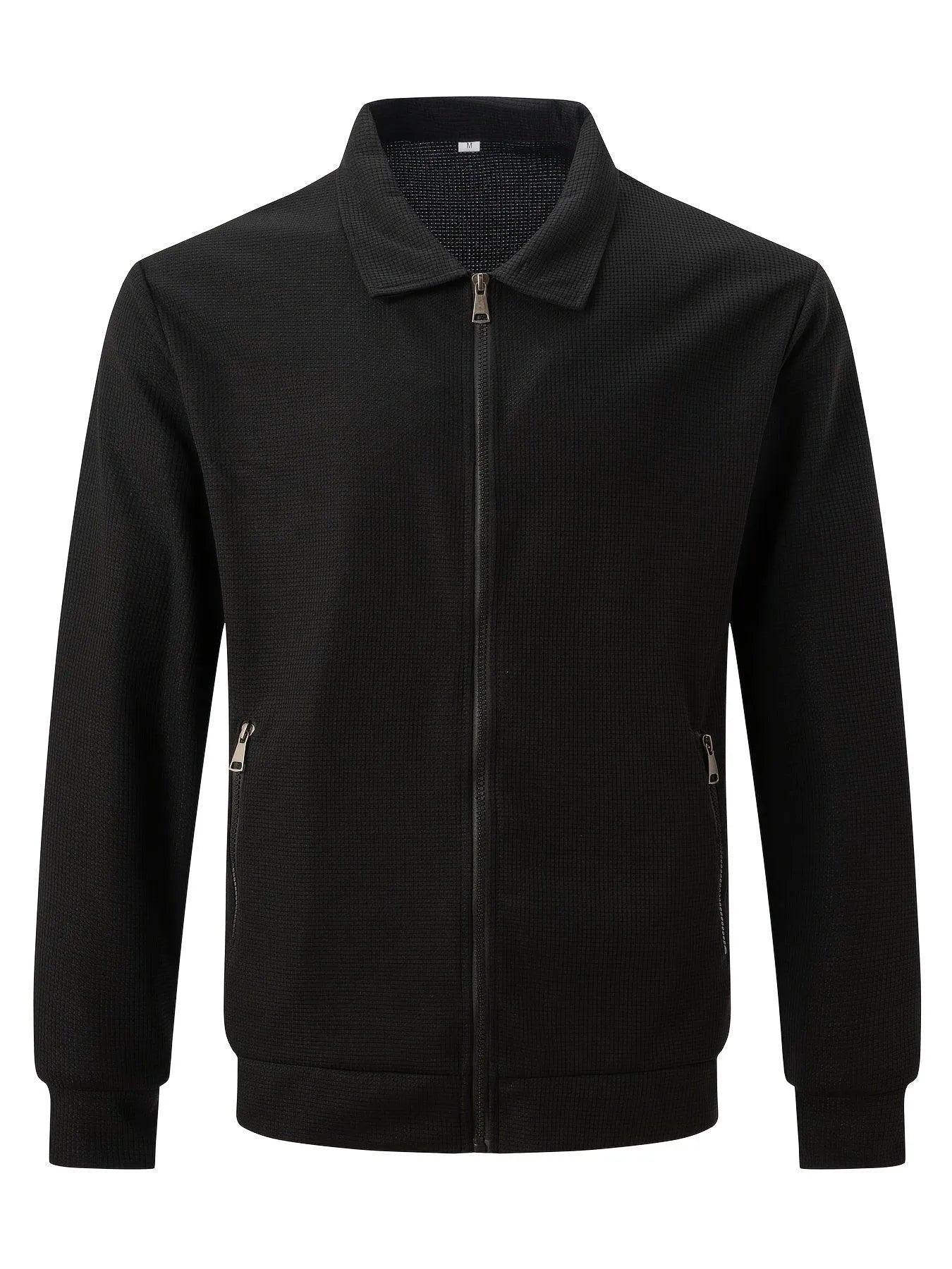 Casual Jacket - Solid Color - Light Elastic Polyester - Ideal for Everyday Use