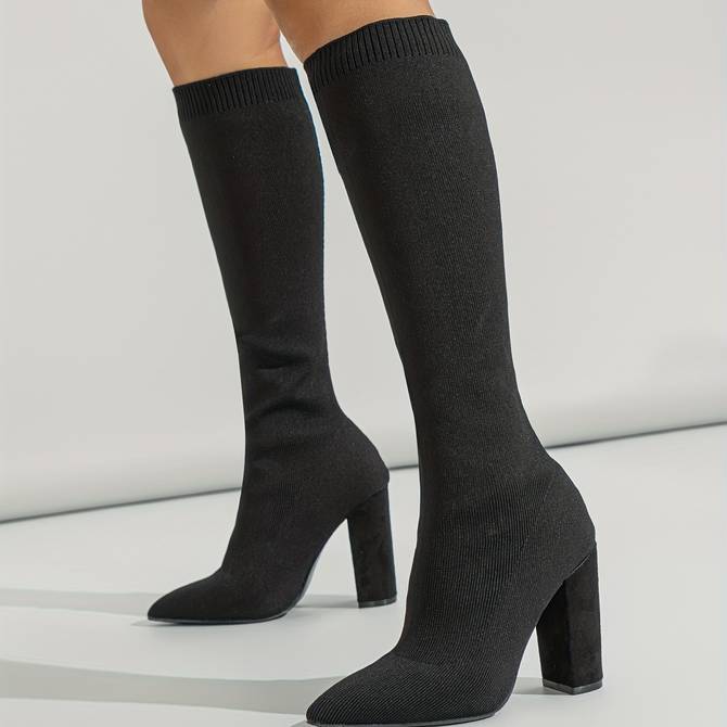 Stylish Knee High Boots | Brown - Elegant and Timeless Look - For Formal and Casual Occasions