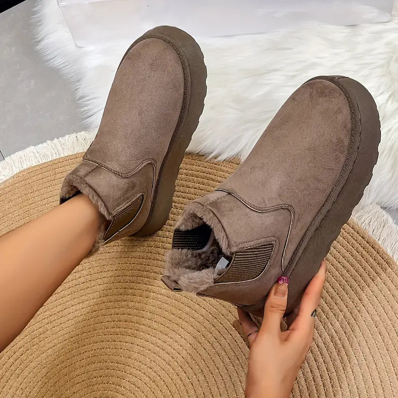 Casual Slip-On Boots | Beige - Easy and Comfortable - Ideal for Everyday Use