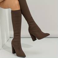 Stylish Knee High Boots | Brown - Elegant and Timeless Look - For Formal and Casual Occasions