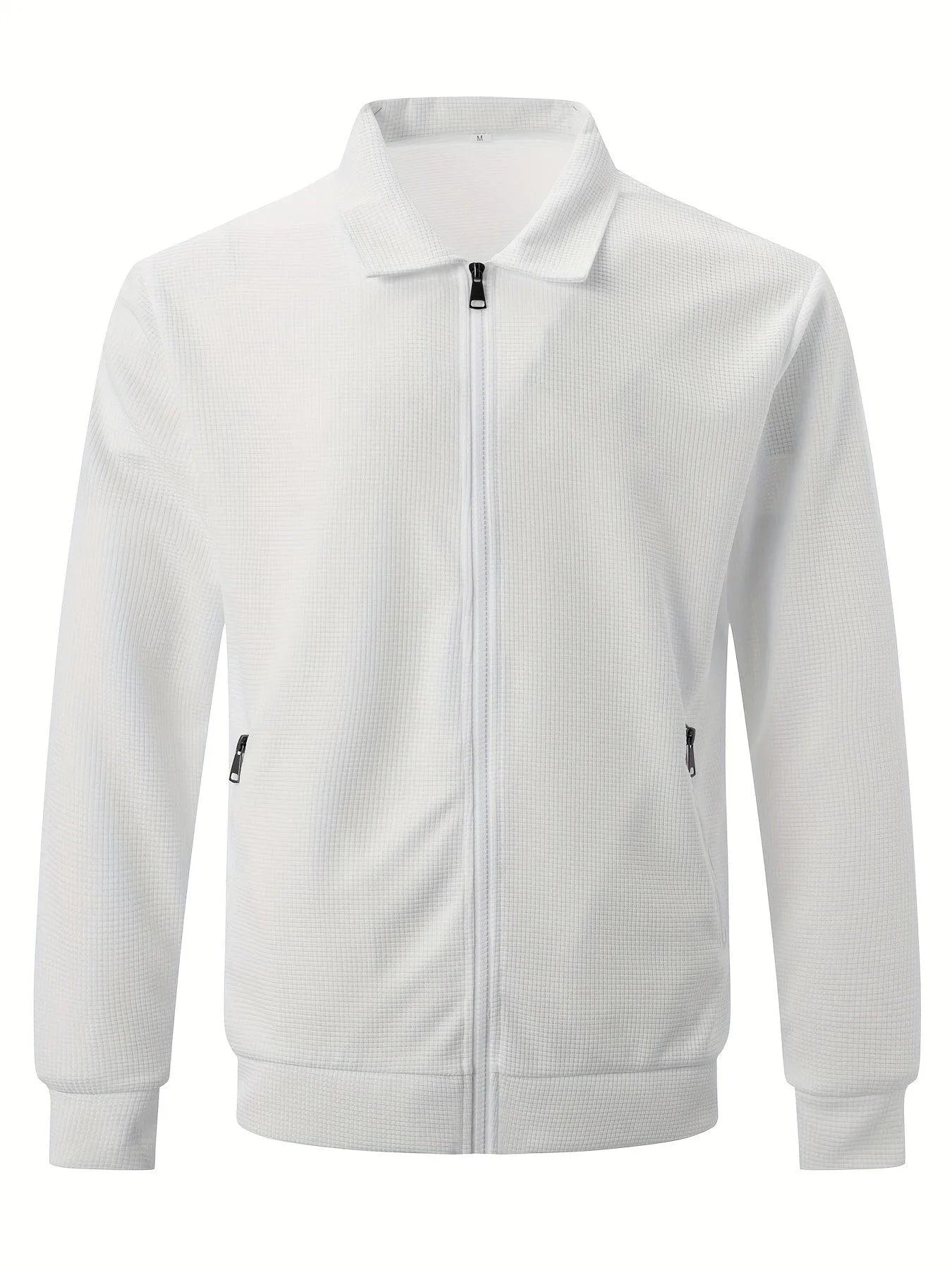 Casual Jacket - Solid Color - Light Elastic Polyester - Ideal for Everyday Use