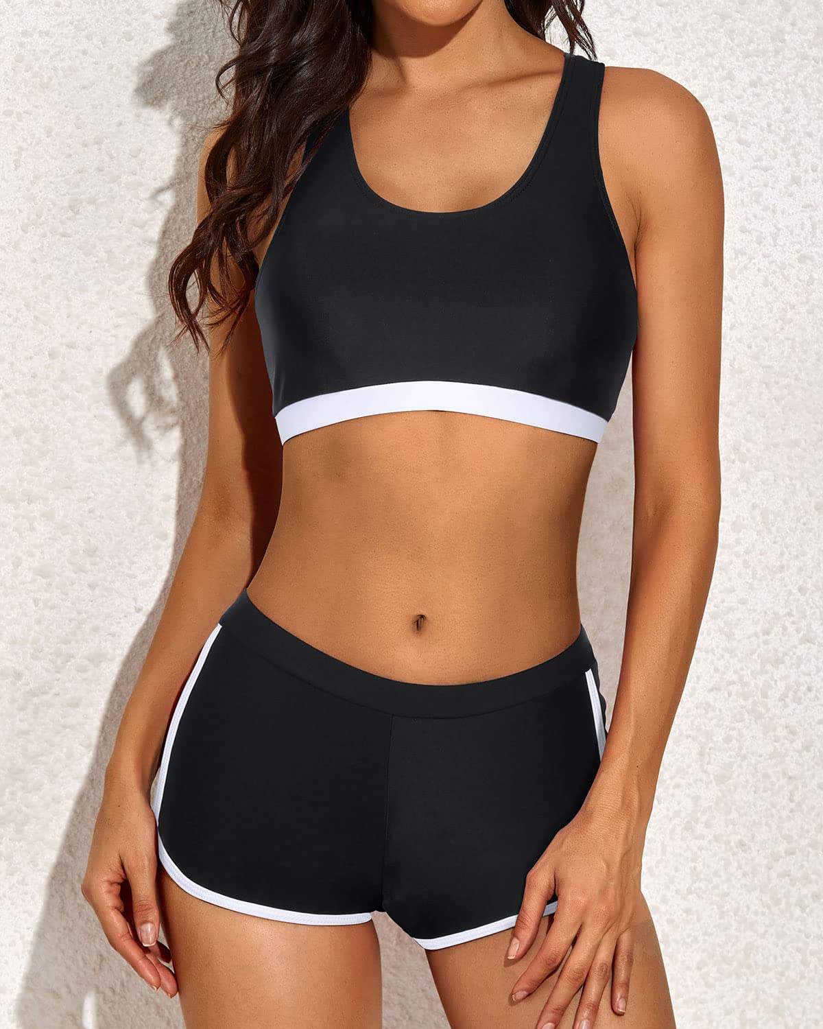 Women's Sporty Top and Shorts Set