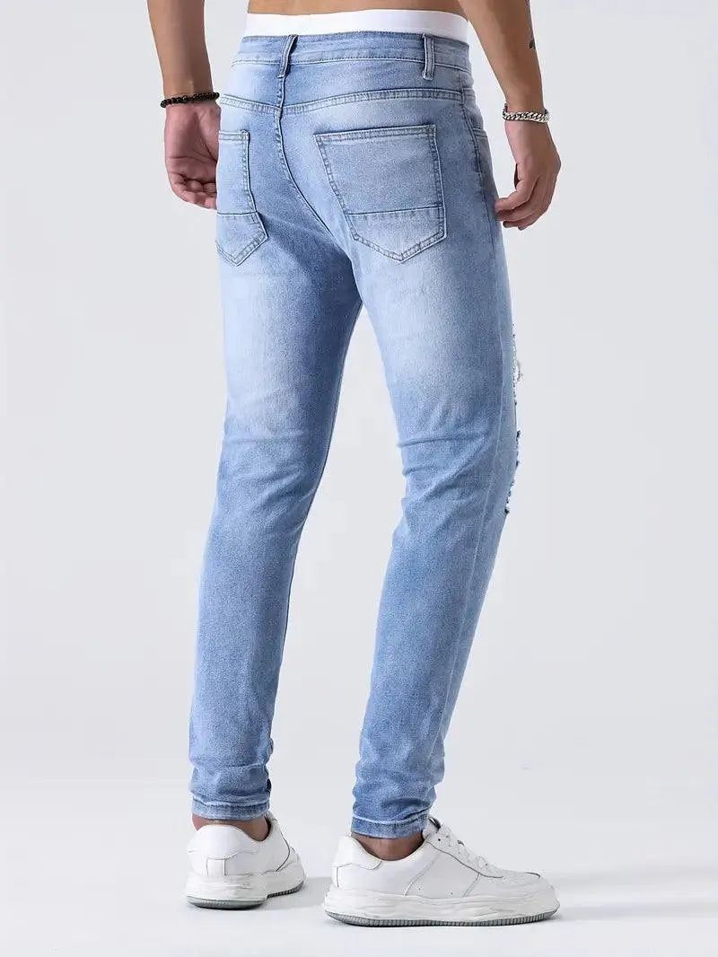 Casual Jeans Men - Ripped - High Quality Denim - Ideal for Everyday Use