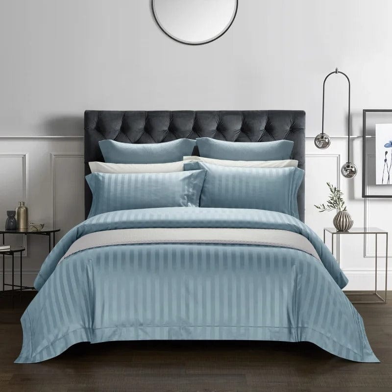 Prestige Blue Duvet Cover Set (Egyptian Cotton) | High-quality Egyptian cotton - Strong blue color - Soft and breathable for every season