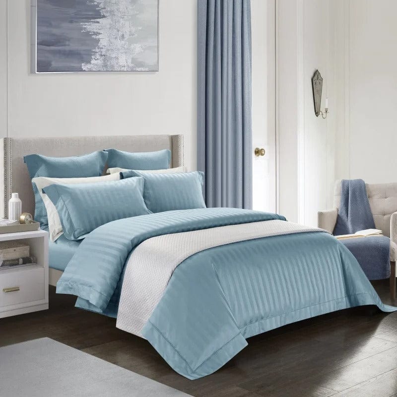 Prestige Blue Duvet Cover Set (Egyptian Cotton) | High-quality Egyptian cotton - Strong blue color - Soft and breathable for every season