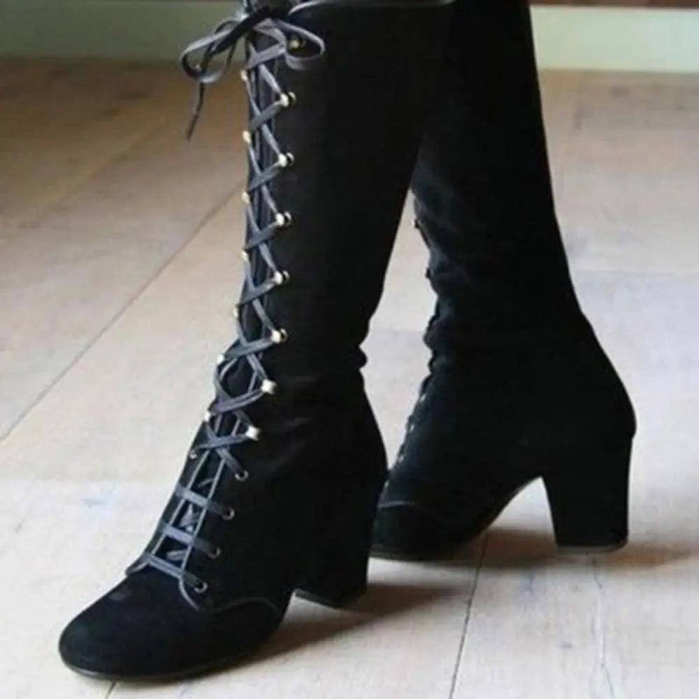 Pointed Knee High Boots | Black - Fashionable and Elegant - Perfect for Any Occasion