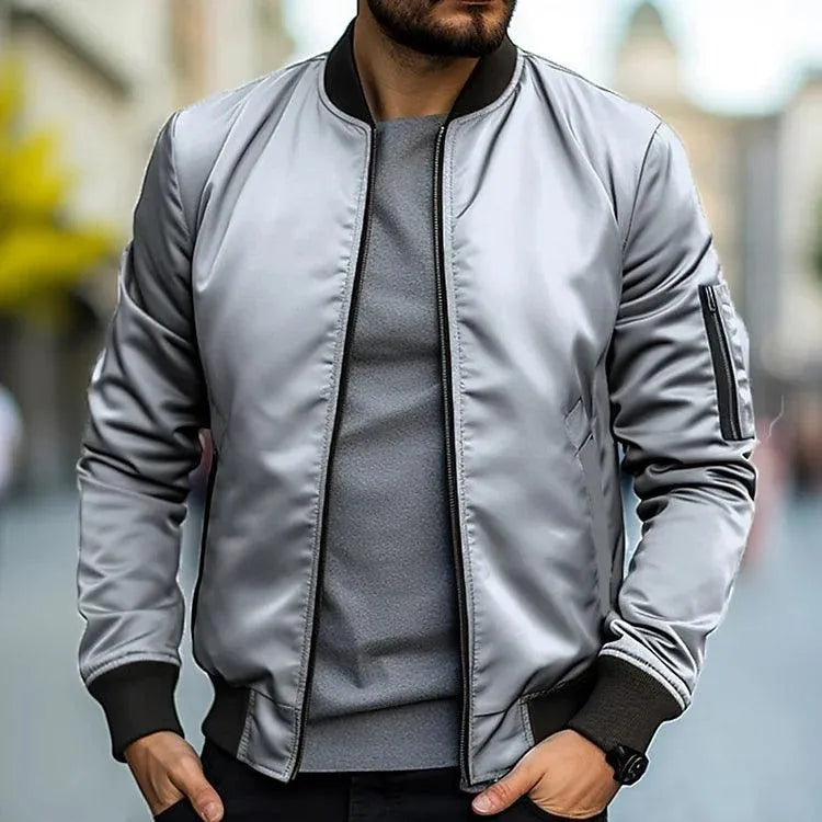 Casual Bomber Jacket - Trendy - Durable and Breathable - Perfect for Any Occasion