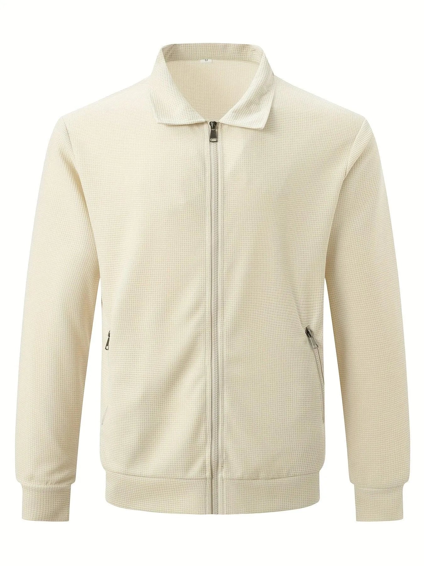 Casual Jacket - Solid Color - Light Elastic Polyester - Ideal for Everyday Use