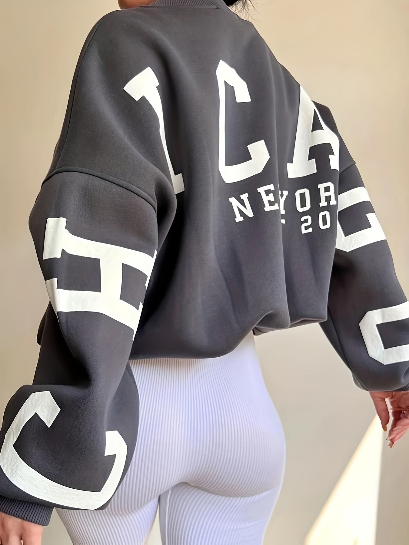 Women's Sweater / Jumper with letter print | casual - long sleeves - round neck - Perfect for autumn