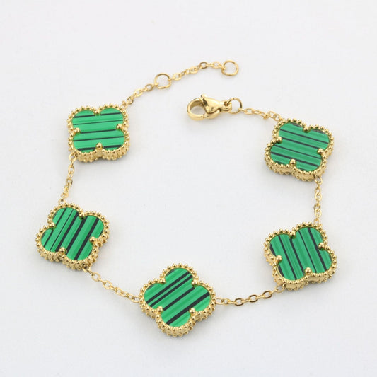 Barcelona | Green Clover Bracelet