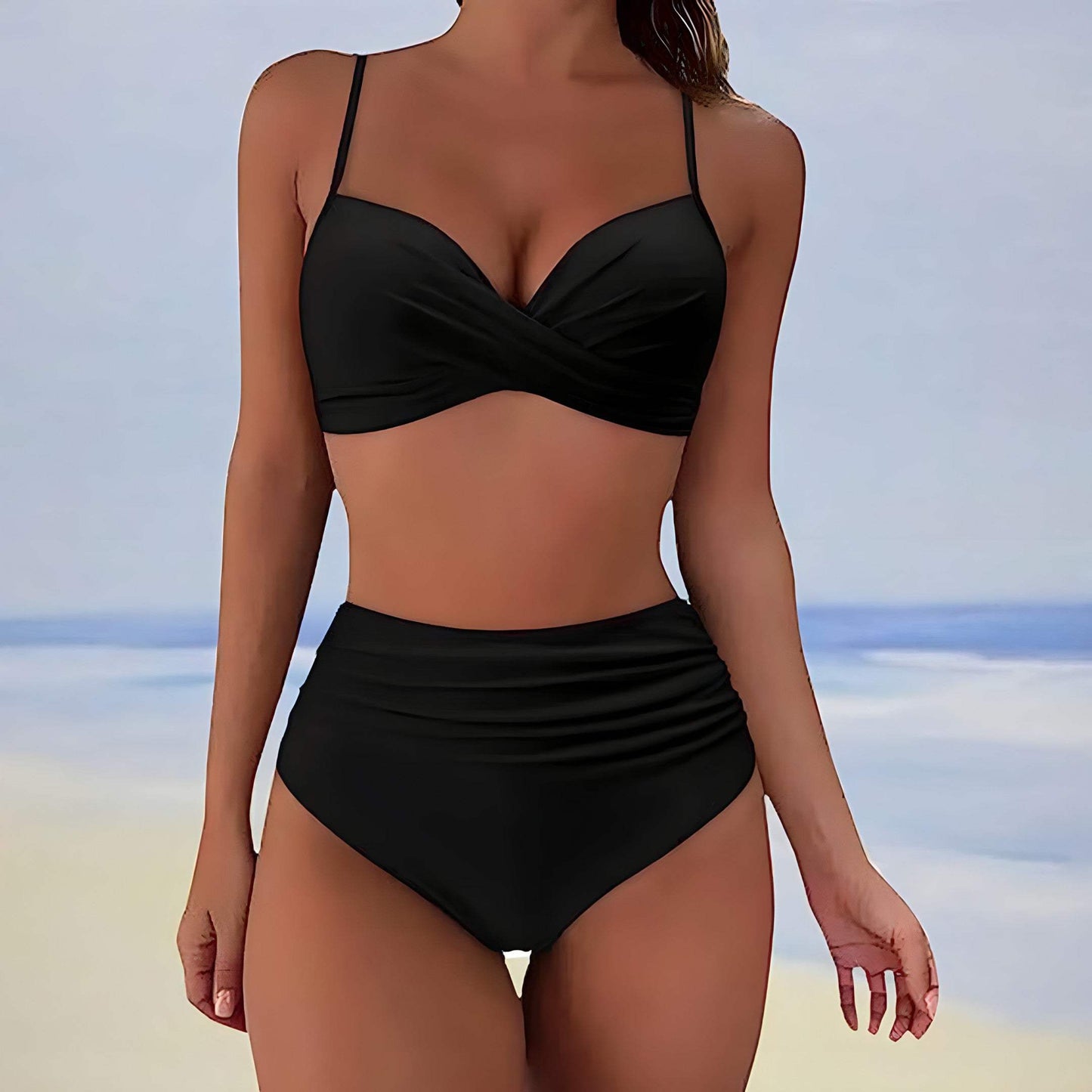 Bikini Women - Crossover Top - Playful Effect - Flattering Fit - Perfect for Summer Days