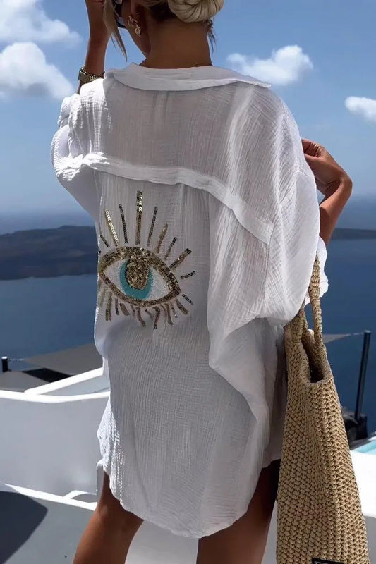 Summer Tunic with Decorated Back