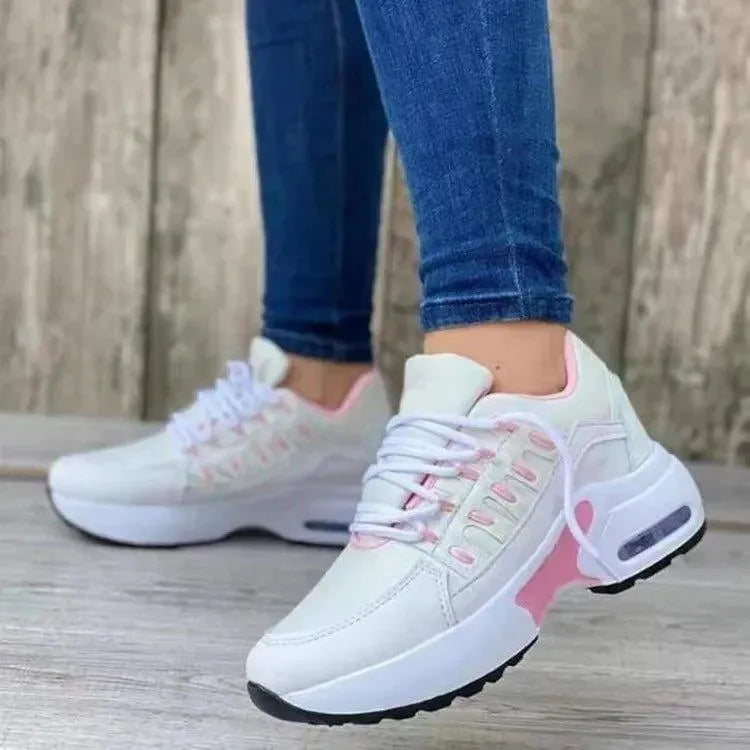 Low Women's Sneakers - Stylish - Subtle Color Accent - Suitable for Any Outfit