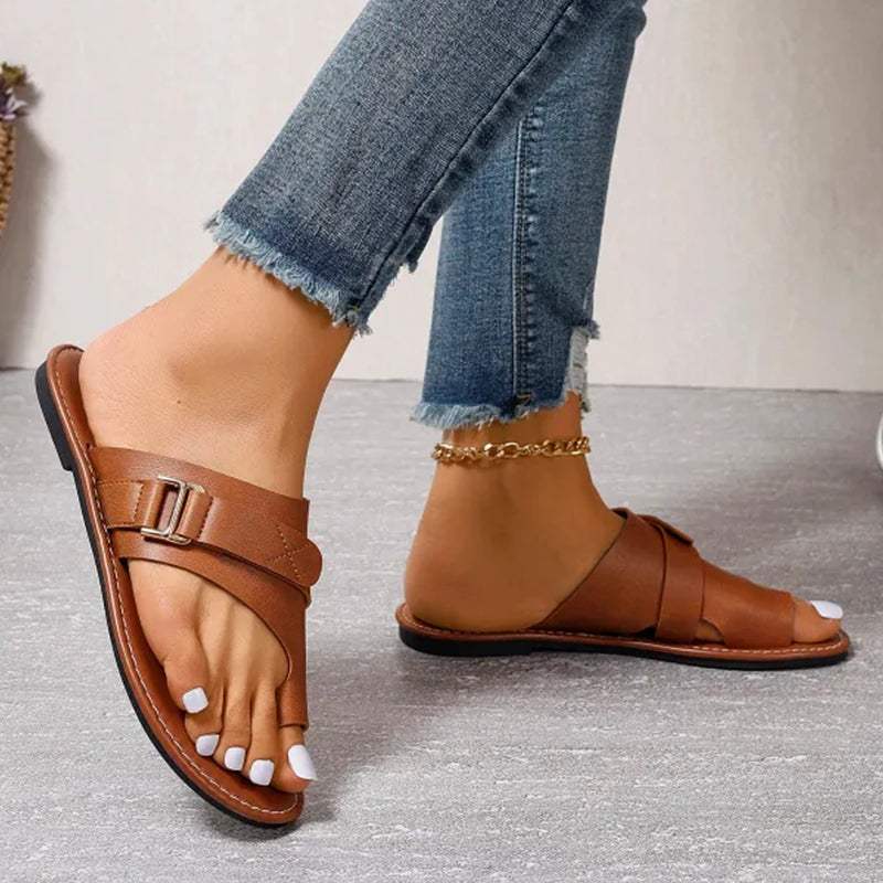 Ladies Leather Sandals