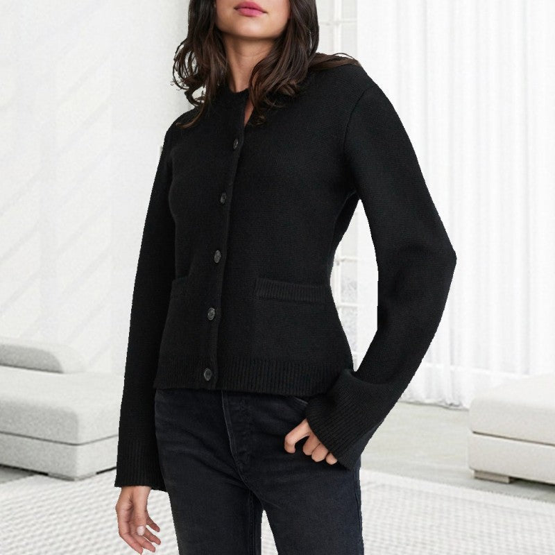 Ultra-Soft Cardigan with Button Closure Women - Regular Fit - Luxury Fabric - Essential Elegance