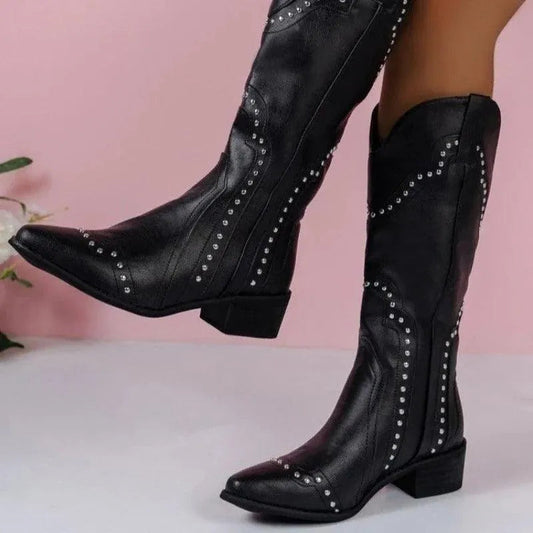 Women's Boots - Modern - Sturdy Block Heel - Ideal for Trendy Looks